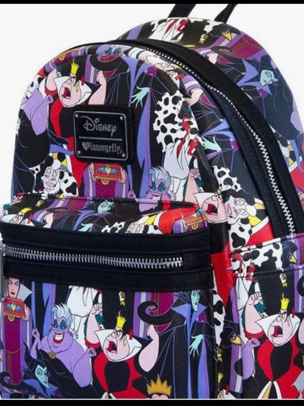 Loungefly Disney Villains Mini Backpack - Black, Red, Purple New Never Used!